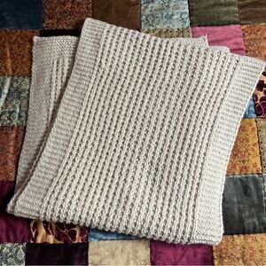 Madison 88 oversized cream knit scarf wrap